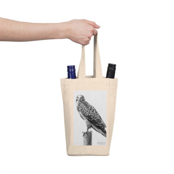 Double Wine Tote Bag featuring UNDIVIDED ATTENTION | Exclusive Photo by Fevold Photography