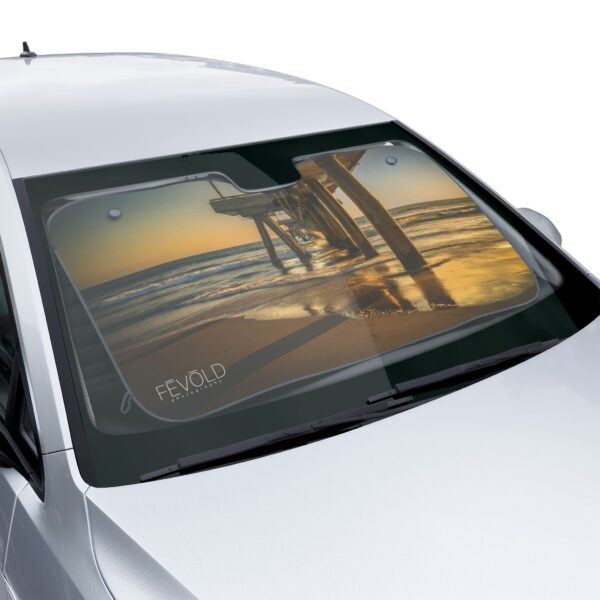 Car Sun Visor Featuring GOLDEN HOUR AT VENICE BEACH | Exclusive Photography by Fevold Photography