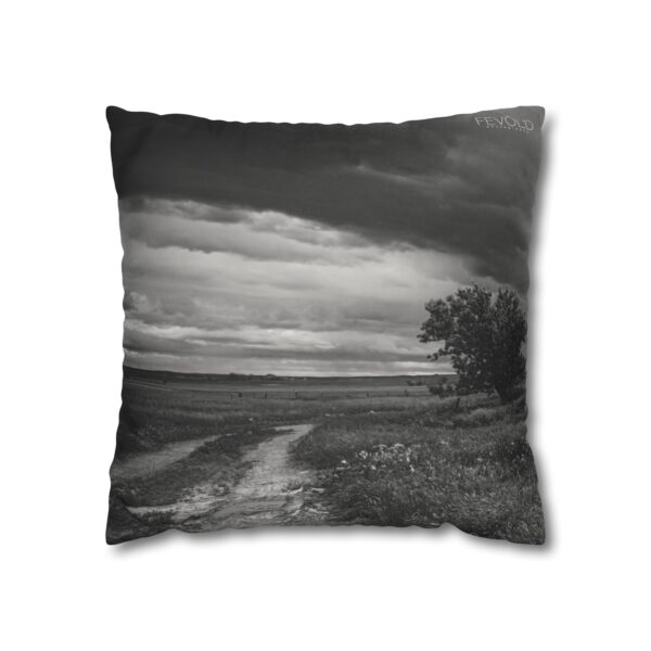 Uniquely Designed Faux Suede Square Pillowcase Featuring NORTH DAKOTA BACKROADS | Exclusive Photography by Fevold Photography - Image 9