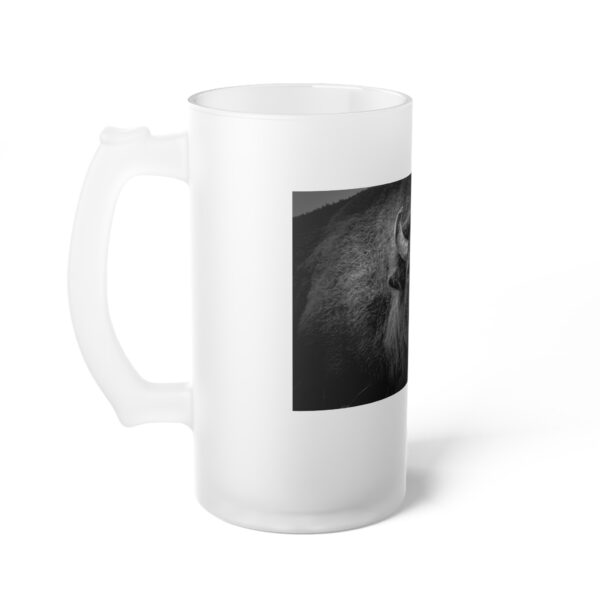 Frosted Glass Beer Mug Featuring BOSS OF THE BADLANDS | Exclusive Photography by Fevold Photography - Image 3