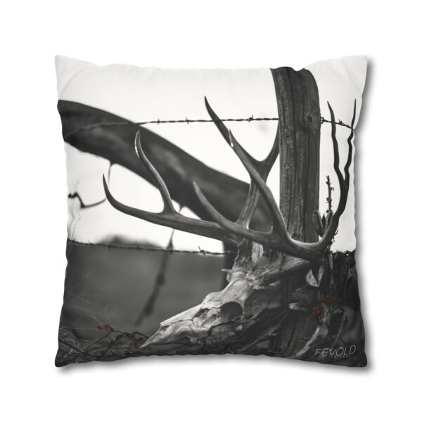 Uniquely Designed Faux Suede Square Pillowcase Featuring KILL PILE | Exclusive Photography by Fevold Photography