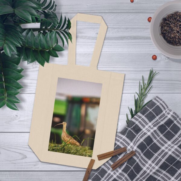 Double Wine Tote Bag featuring A CURLEW IN ITS ELEMENT | Exclusive Photo by Fevold Photography - Image 3