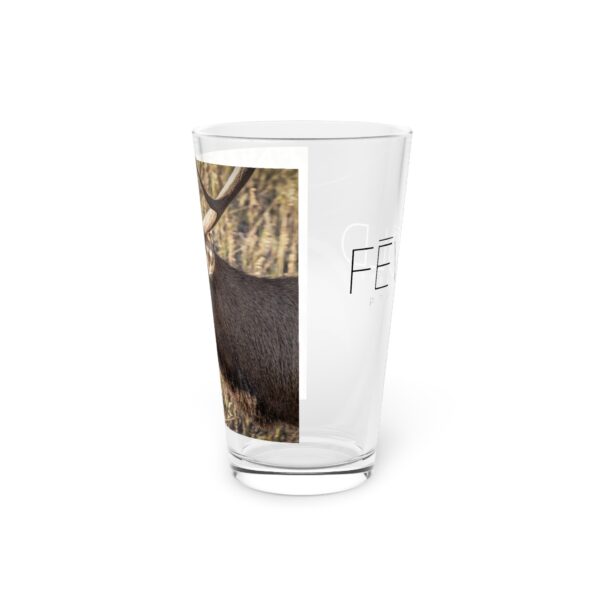 Pint Glass (16oz), Featuring WATCHING THE SUN'S DESCENT | Exclusive photography by Fevold Photography - Image 5