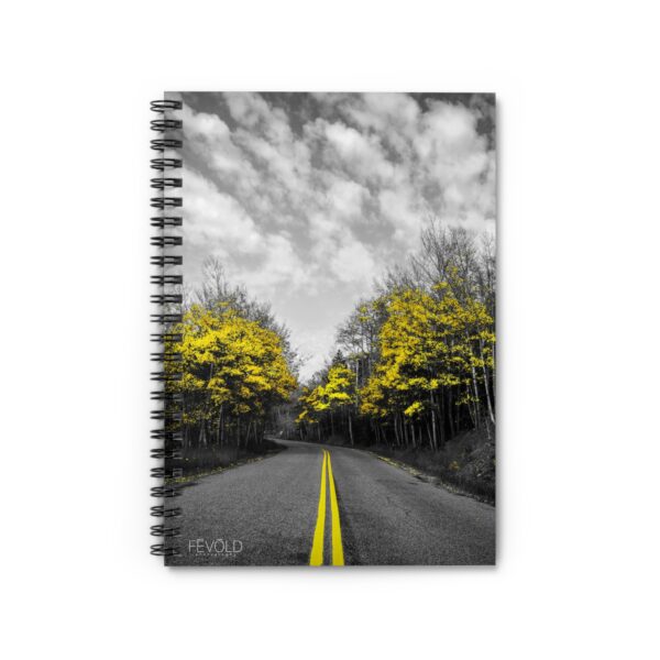 Spiral Notebook - Ruled Line Featuring LAST GLIMPSE OF AUTUMN Exclusive Photography by Fevold Photography