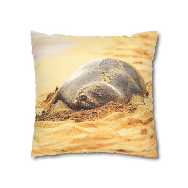 Uniquely Designed Faux Suede Square Pillowcase Featuring BEACH LIFE | Exclusive Photography by Fevold Photography - Image 11