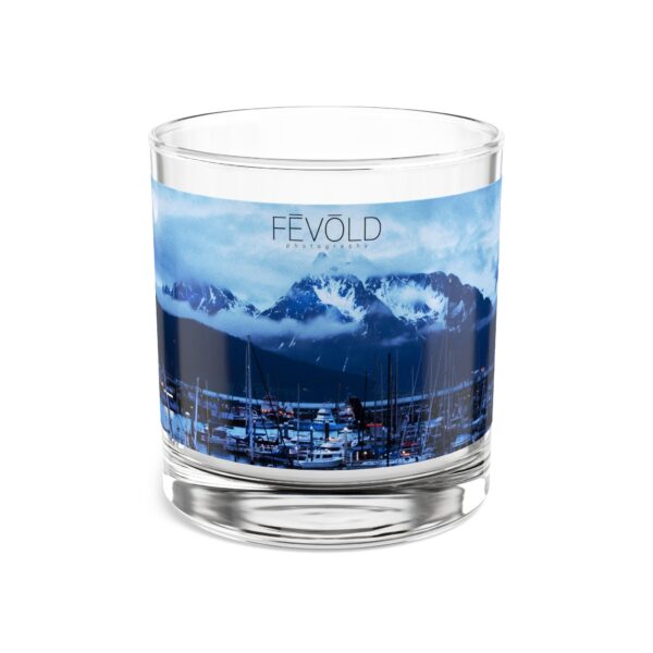 Rocks Glass, 10oz Featuring MOONLIGHT OVER SEWARD | Exclusive Photography by FEVOLD PHOTOGRAPHY - Image 3