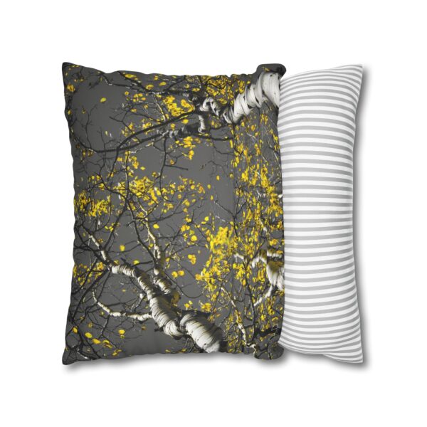 Uniquely Designed Faux Suede Square Pillowcase Featuring GOLDEN STARS OF AUTUMN | Exclusive Photography by Fevold Photography - Image 16