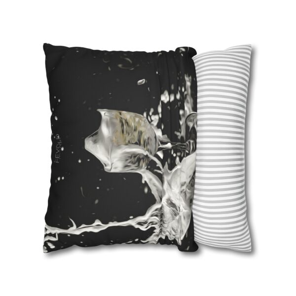 Uniquely Designed Faux Suede Square Pillowcase Featuring PARTY FOUL | Exclusive Photography by Fevold Photography - Image 10