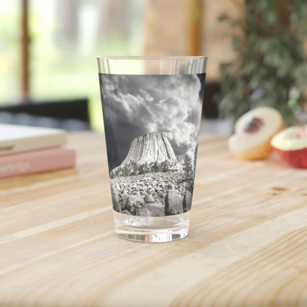 Pint Glass (16oz), Featuring DEVIL'S TOWER | Exclusive photography by Fevold Photography