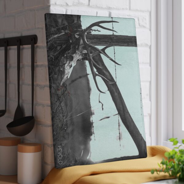 Textured, Tempered Glass Cutting Board Featuring KILL PILE | Exclusive Photography by Fevold Photography - Image 2