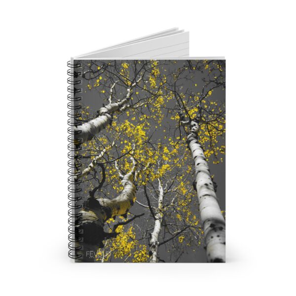 Spiral Notebook - Ruled Line Featuring LAST GOLDEN STARS OF AUTUMN Exclusive Photography by Fevold Photography - Image 2