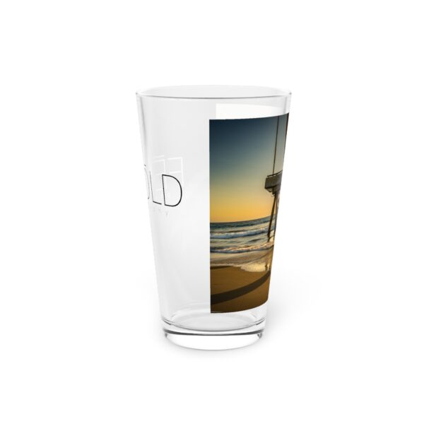 Pint Glass (16oz), Featuring GOLDEN HOUR AT VENICE BEACH | Exclusive photography by Fevold Photography - Image 5