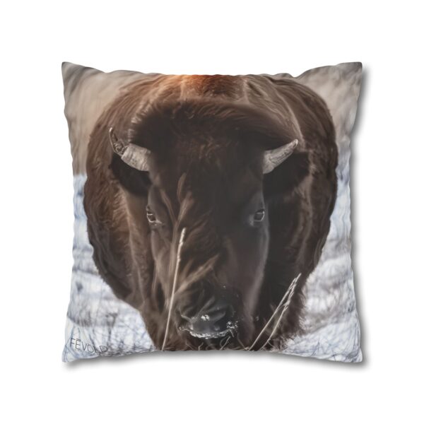 Uniquely Designed Faux Suede Square Pillowcase Featuring NORTH DAKOTA ICON | Exclusive Photography by Fevold Photography - Image 15