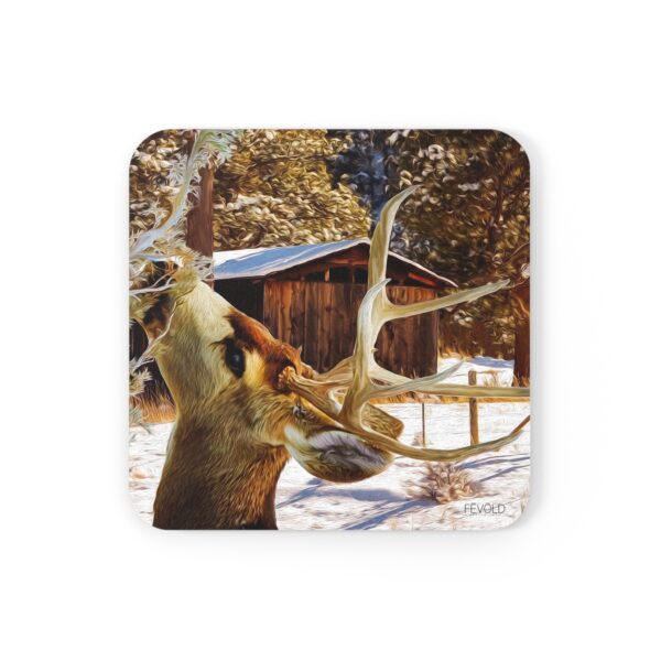 Cork Back Coaster featuring A WINTER SCENE | Exclusive Photo by Fevold Photography