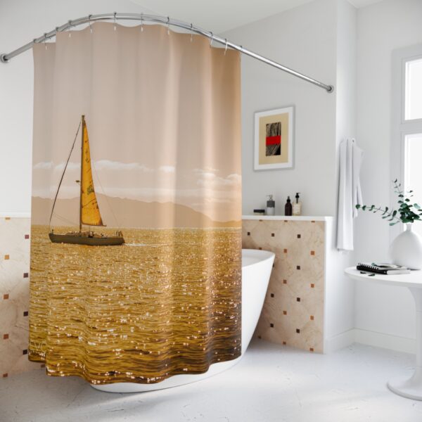 Shower Curtain featuring NOT A CARE IN THE WORLD, Exclusive Photo by Fevold Photography - Image 4